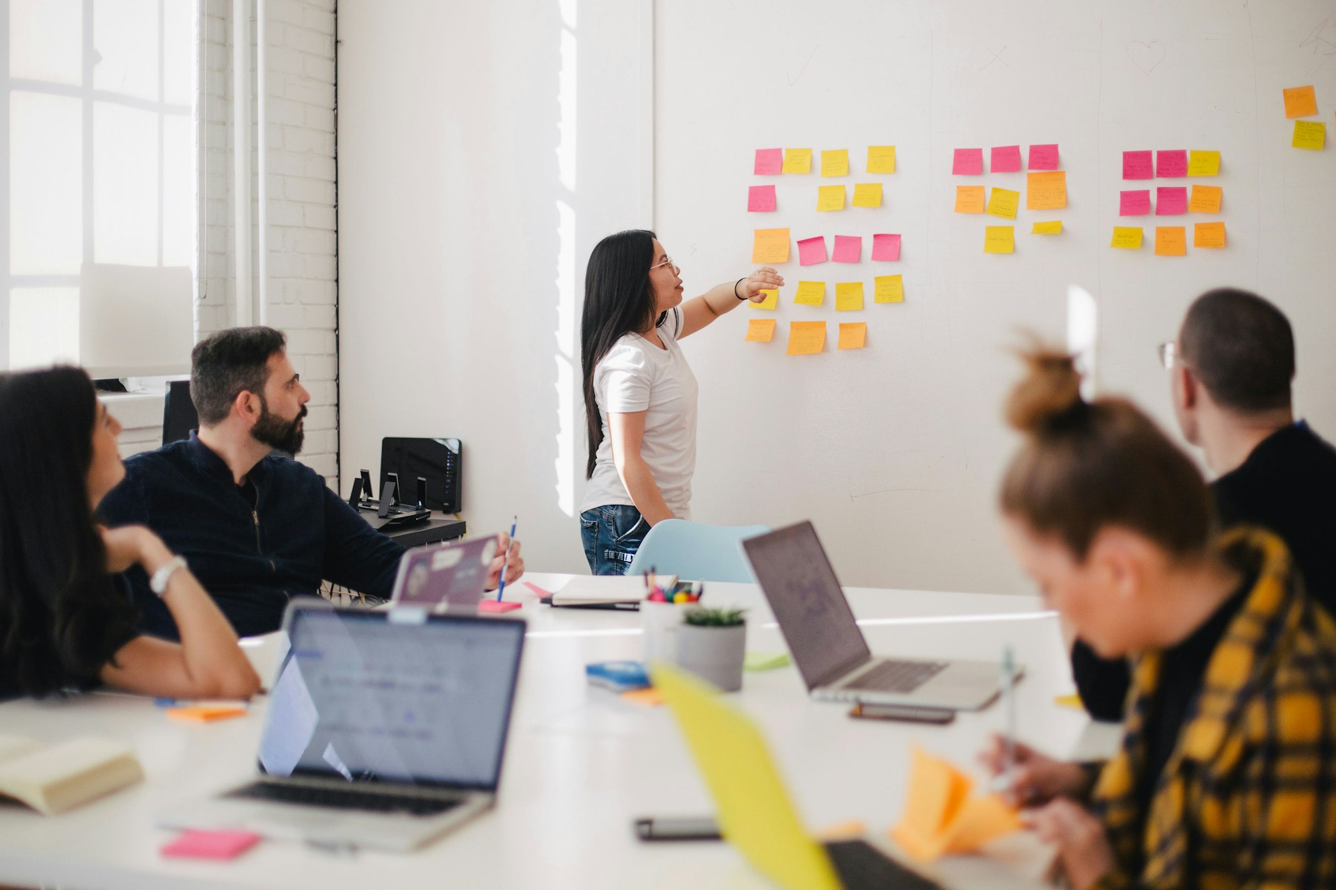 Marketing professionals in a workshop